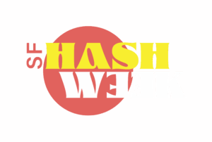 sf hash week logo horizontal red white yellow