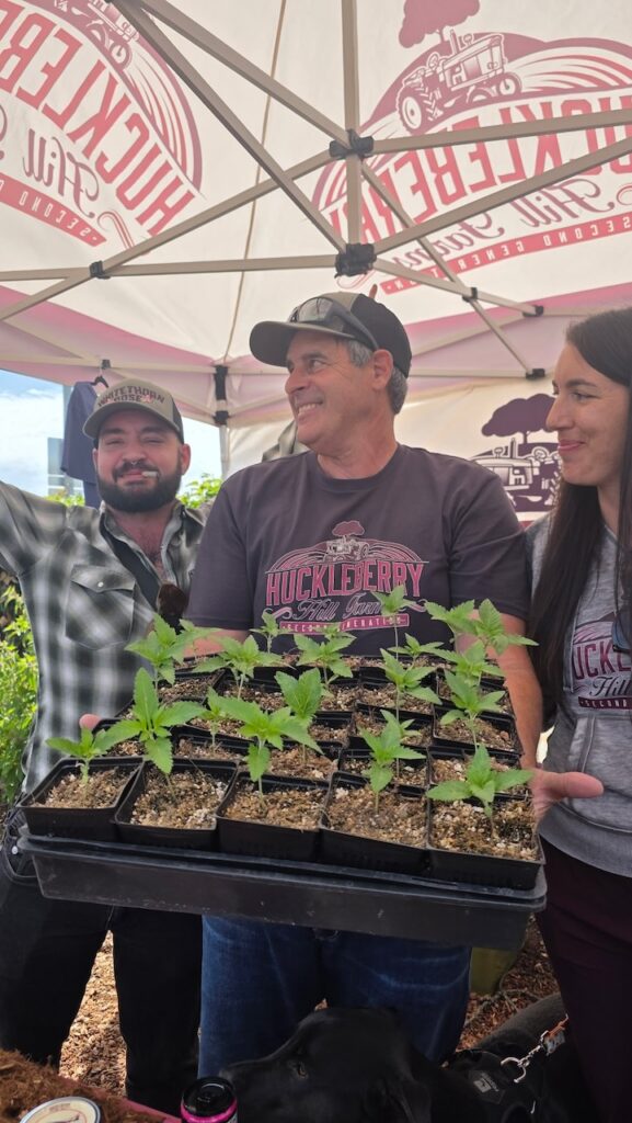 Huckleberry Hill Farms' John Casali held court at 7 Stars in Richmond, California during SF Space Walk 2026. (David Downs Presents) 